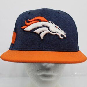 DENVER BRONCOS NFL AFC NEW ERA 9FIFTY ADJUSTABLE SNAPBACK HAT CAP ORANGE/ BLUE